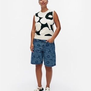 Marimekko Blue Floral Denim